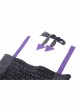 Personalized Black And Purple Arrow Halterneck Chest With Moon Pendant Decoration Punk Style Rope Corset