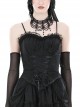 Sexy Black Lace Waist Cross Waist Lace Up Gothic Suspender Corset