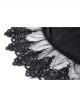 Sexy Black And Purple Nylon Lace Front And Back Cross Tie Decorated Gothic Style Mini Dress