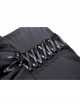 Black Halter Neck Cross Pattern Lace Front And Back Gothic Prom Dress