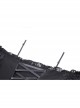 Elegant Black Lace Swallowtail Off Shoulder Gothic Suspender Short Sleeved Dress