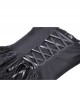 Elegant Black Lace Swallowtail Off Shoulder Gothic Suspender Short Sleeved Dress
