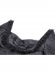 Personalized Black Woven Cuffs Exaggerated Woven Embroidered Ribbon Gothic Palace Dress