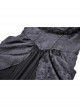 Personalized Black Woven Cuffs Exaggerated Woven Embroidered Ribbon Gothic Palace Dress