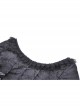 Personalized Black Woven Cuffs Exaggerated Woven Embroidered Ribbon Gothic Palace Dress
