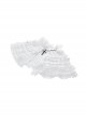 Black Woven Splicing White Waistcoat With Cross On The Front And Back Bow Tail Gothic Style Short Sleeved Dress