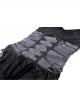 Black Sexy Lace V Neck Off Shoulder Punk Style Long Sleeved Dress