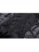 Black Sexy Lace V Neck Off Shoulder Punk Style Long Sleeved Dress