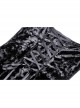 Comfortable Black Velvet Patchwork Lace Long Sleeved Gothic Style Tie Dress