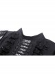 Dark Sexy Black Lace Front Hollow Gothic Style Slim Dress
