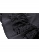 Dark Sexy Black Lace Front Hollow Gothic Style Slim Dress