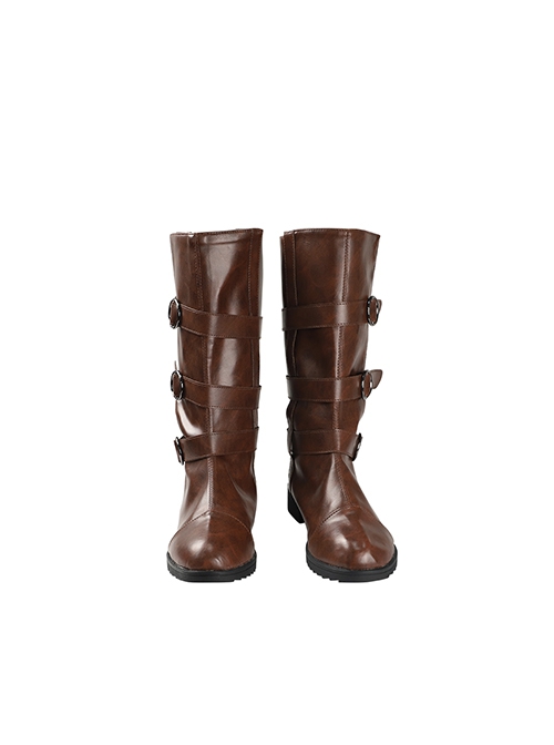 Movie Rebel Moon A Child Of Fire Kora Halloween Cosplay Accessories Brown Boots