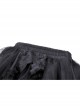 Sexy Black Fold Mesh Exquisite Lace Asymmetric Punk Wind Tail Skirt