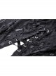 Personalized Black Sexy Slit Slit Exposed Legs Ripped Punk Style Slim Long Skirt