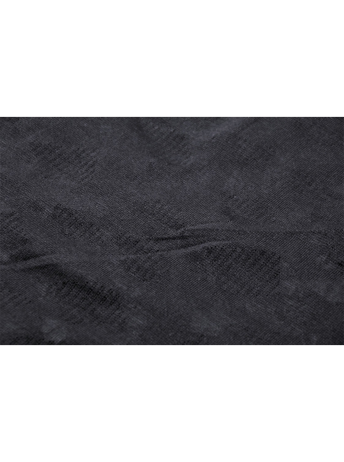 Personalized Black Ripped Side Metal Skull Zipper High Low Hem Punk Style Skirt