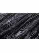 Black Double Layer Woven Printed Mesh With Lace Gothic Fluffy Skirt