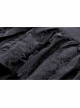 Personalized Black Irregular Mesh Metal Eyelet Webbing Punk Style Mini Skirt