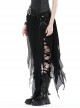 Black Decadent Irregular Mesh Punk Style Sexy Skirt