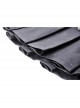 Personalized Black PU Leather Side Waist Bag Metal Chain Punk Style Rock Skirt