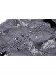 Black Shiny PU Leather With Spiked Rivet Fake Belt Decoration Punk Style Mini Skirt
