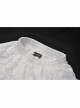 White Lace Layered Irregular Punk Style Loose Skirt