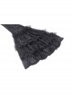 Black Stretch Slim Fit Lace Printed Gothic See Through Flared Pants
