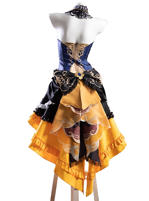 Game Genshin Impact Navia Halloween Cosplay Costume Set Without Hat