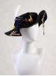 Game Genshin Impact Navia Halloween Cosplay Accessories Black Hat