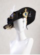 Game Genshin Impact Navia Halloween Cosplay Accessories Black Hat