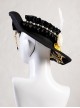 Game Genshin Impact Navia Halloween Cosplay Accessories Black Hat