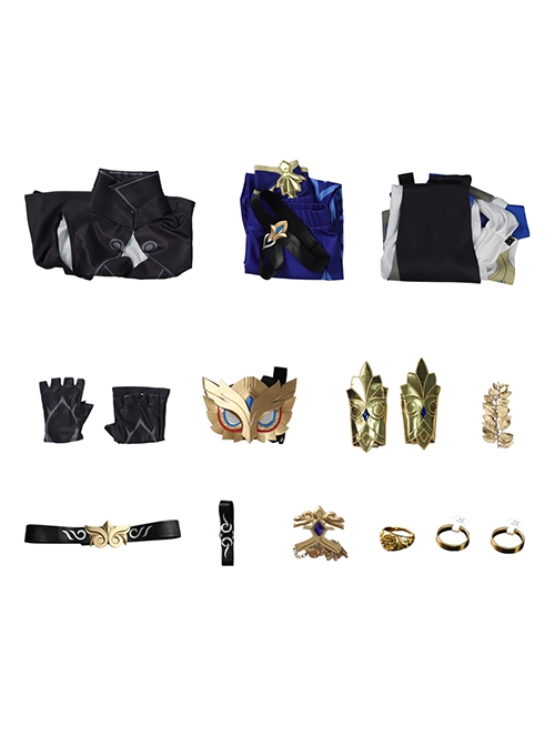 Game Honkai Star Rail Dr.Ratio Halloween Cosplay Costume Full Set