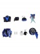 Game Genshin Impact Furina Dark Version Halloween Cosplay Costume Full Set