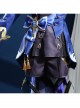 Game Genshin Impact Furina Dark Version Halloween Cosplay Costume Full Set