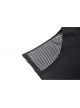 Black Slim Fit Hollow Woven Punk Style Long Sleeve T-Shirt