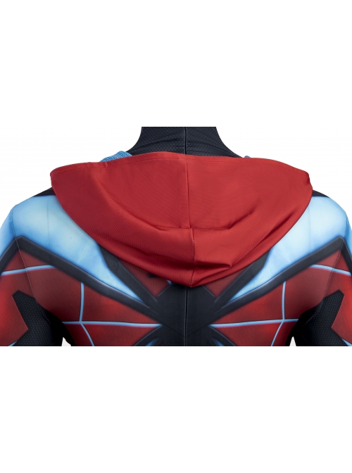 Game Spider-Man Miles Morales Evolution Suit Halloween Cosplay Costume Bodysuit Full Set