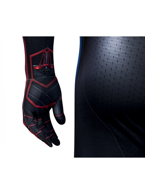 Game Spider-Man Miles Morales Evolution Suit Halloween Cosplay Costume Bodysuit Full Set