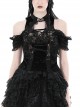 Black Sexy See Through Shoulder Lace Lace Gothic Sleeveless Top