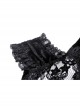 Black Sexy See Through Shoulder Lace Lace Gothic Sleeveless Top