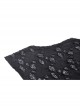 Sexy High Neck Black Pleated Hole Lengthened Front Panel With Side Ties Decorated With Punk Style Sleeveless Top
