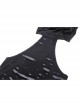 Black Sexy Ripped Cat Ear Hooded Hooded Irregular Spiked Hem Punk Style Sleeveless Top