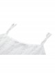 White Decadent Hole Front Lace Strap Punk Style Halter Top