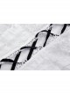White Decadent Hole Front Lace Strap Punk Style Halter Top