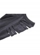 Sexy Black Off Shoulder Hollow Punk Style Slim Long Sleeved Top