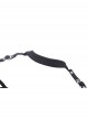 Simple Black Sexy Off Shoulder Spliced Suspender Punk Style Long Sleeved Top