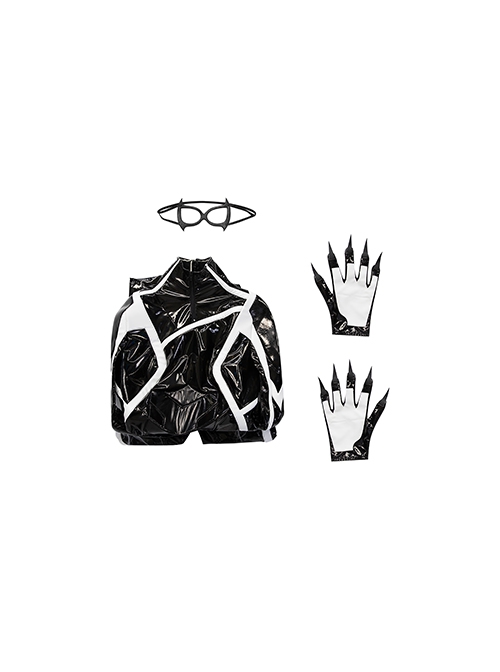 Game Spider-Man 2 Black Cat Felicia Hardy Halloween Cosplay Costume Set Without Boots