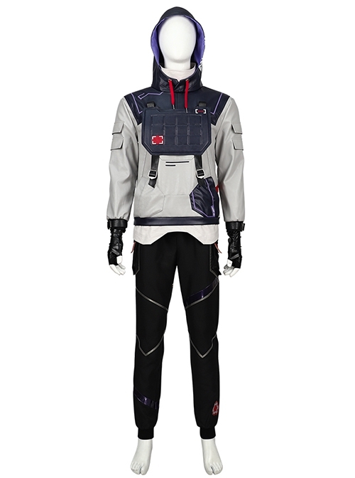 Game Valorant Iso Li Zhao Yu Halloween Cosplay Costume Full Set
