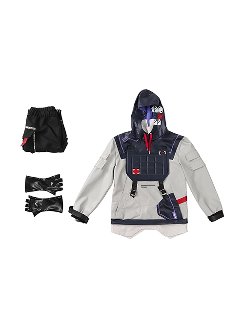 Game Valorant Iso Li Zhao Yu Halloween Cosplay Costume Full Set