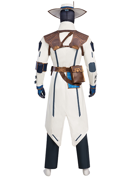 Game Valorant Cypher Halloween Cosplay Costume Set Without Boots