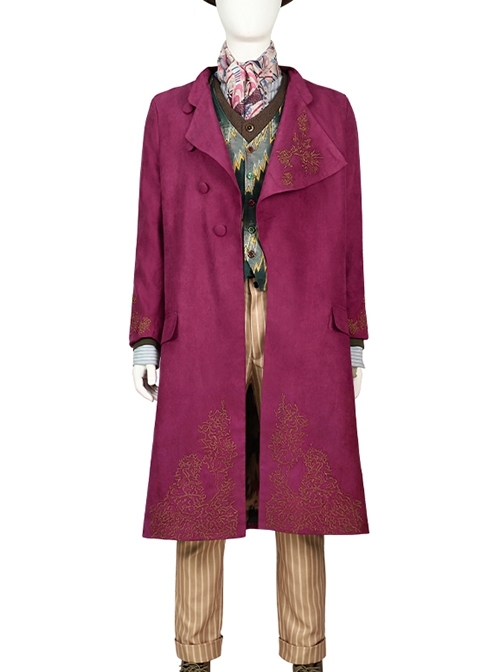 Movie Wonka Willy Wonka Halloween Cosplay Costume Set Without Boots Without Hat