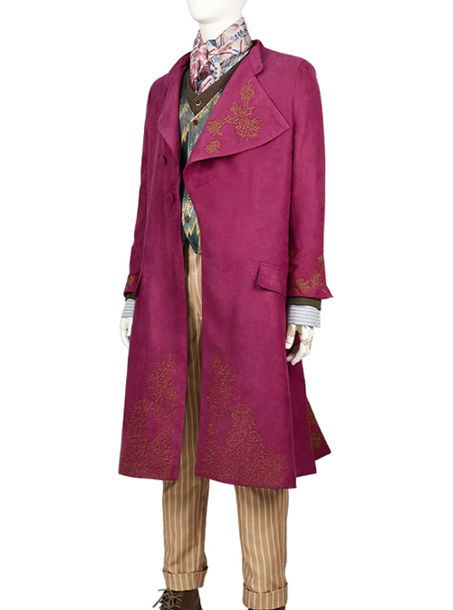 Movie Wonka Willy Wonka Halloween Cosplay Costume Set Without Boots Without Hat